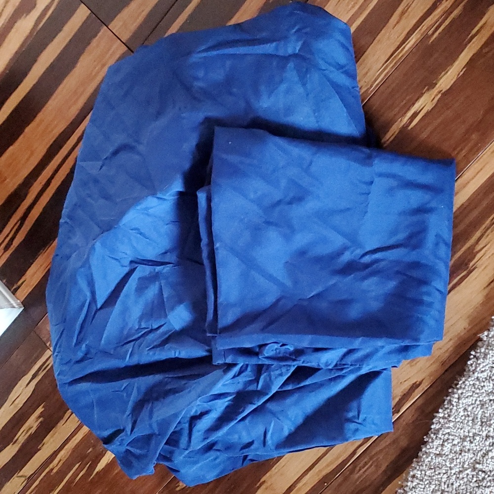Blue twin sheet